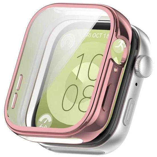 Gigapack Huawei Watch Fit 3 szilikon védőkeret rózsaszín (GP-158449)