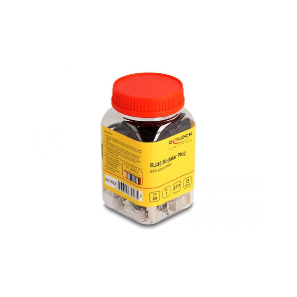DELOCK RJ45 Modularer Stecker Cat.6A, Cat.7 25er Set