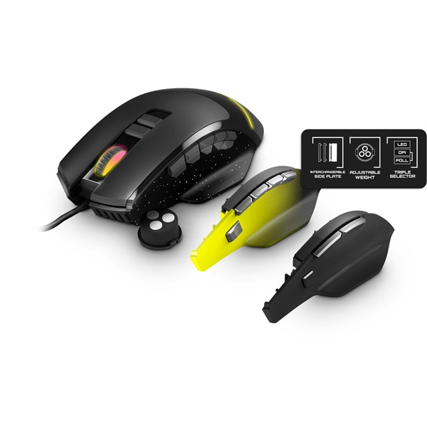 Energy Sistem ESG M5 Triforce 10000 DPI RGB Gaming Egér