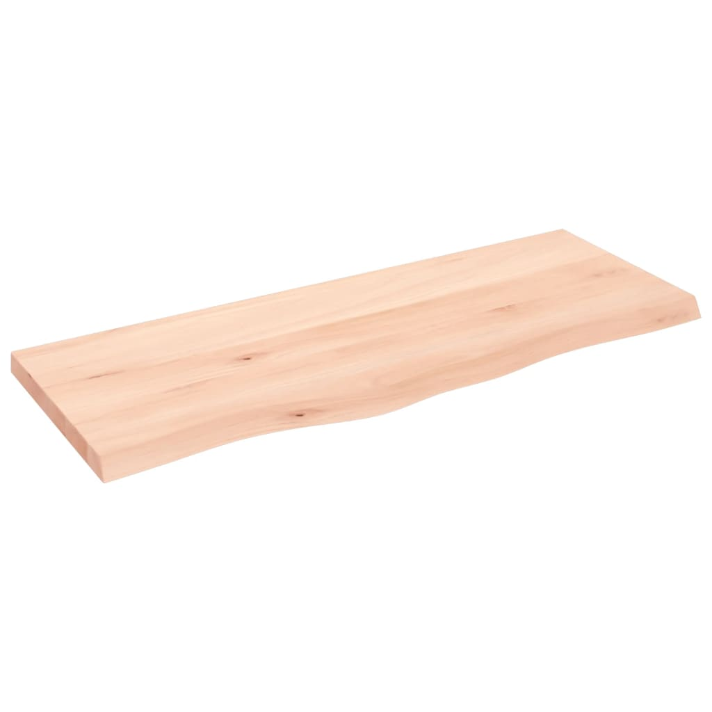 kezeletlen tömör tölgyfa fali polc 100x40x(2-4) cm (363564)
