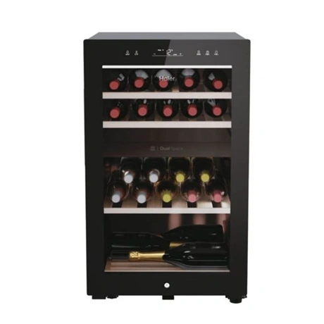 Haier Wine Bank 50 Serie 7 HWS42GDAU1 Compressorwijnkoeler Vrijstaand Zwart 42 fles(sen)