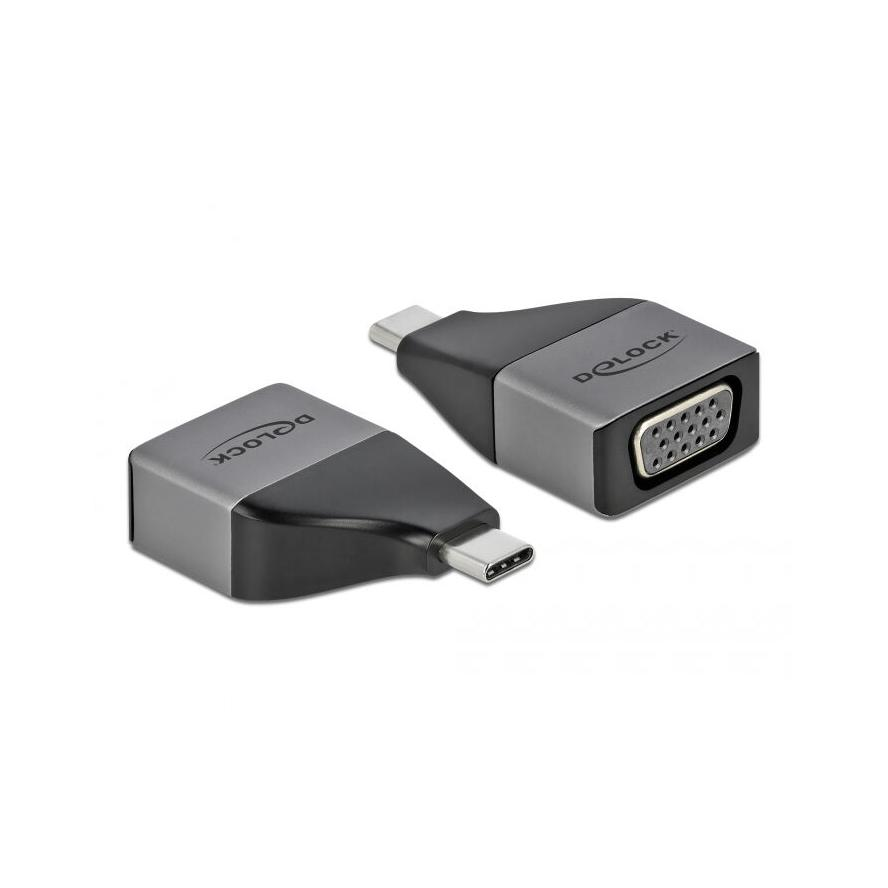 Delock 64002 USB-C apa - VGA anya Adapter (64002)