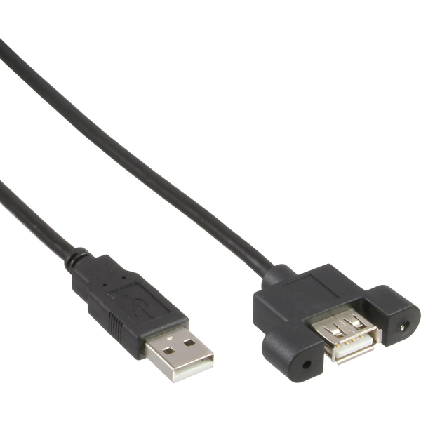 InLine B-33440E cavo USB USB 2.0 0,6 m USB A Nero
