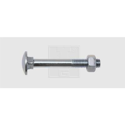SWG 223105110 Lapos kerekfejű csavar M10 50 mm Külső hatlap DIN 603 Acél Cinkezett 50 db (223105110)