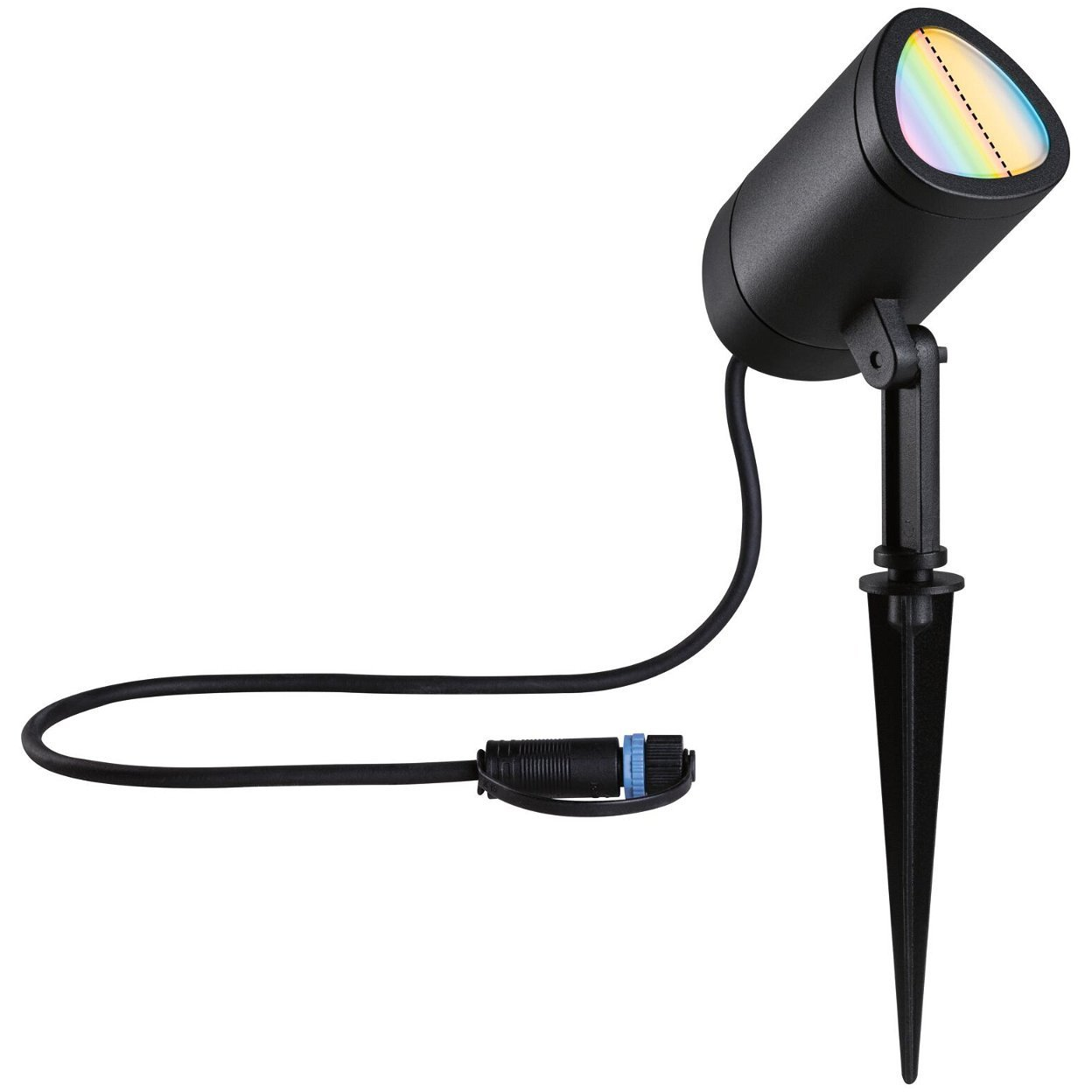 Paulmann Plug & Shine Shira 94849 Világításrendszer, Plug & Shine LED-es kerti fényszóró LED 6.5 W RGBW Antracit (PL94849)