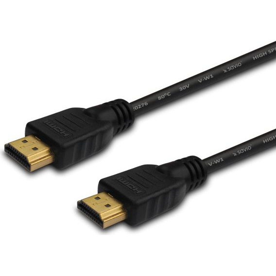Kabel Savio HDMI - HDMI 1m czarny (SAVIO CL-37)