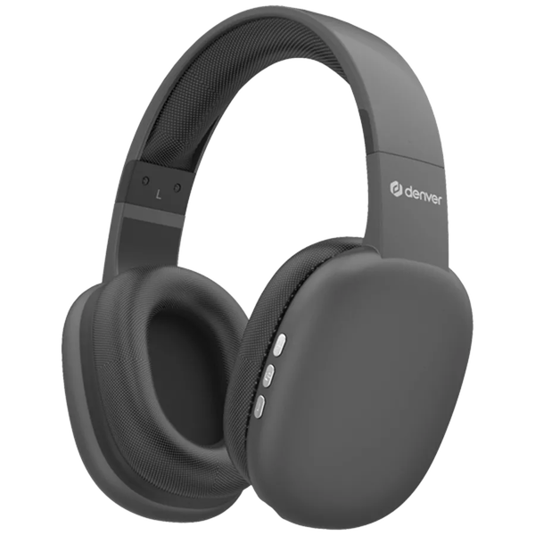 Безжични bluetooth слушалки, Denver, USB-C, черни