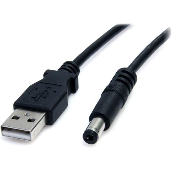 StarTech.com USB2TYPEM electriciteitssnoer Zwart 0,9 m USB A Barrel type M