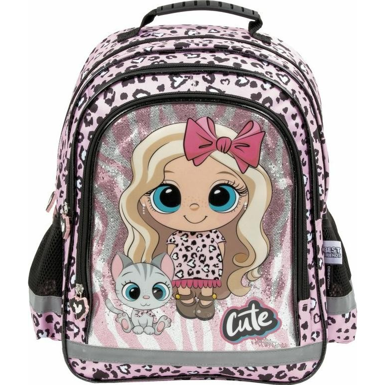 Derform Best Friends Iskolatáska - Mintás (DERF.PL15BBF10)