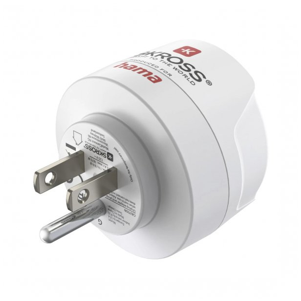 Hama 00223485 netstekker adapter Type B Typ C (Eurostekker) + Type F Wit