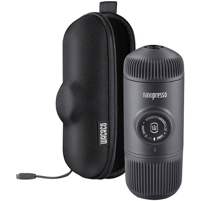 Wacaco Nanopresso Hordozható eszpresszó kávéfőző + kemény védőtok - Szürke (47367-0)