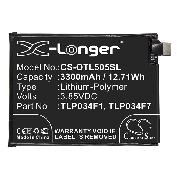 Cameron Snio CS-OTL505SL Alcatel 3 (2019) Telefon akkumulátor 3300 mAh