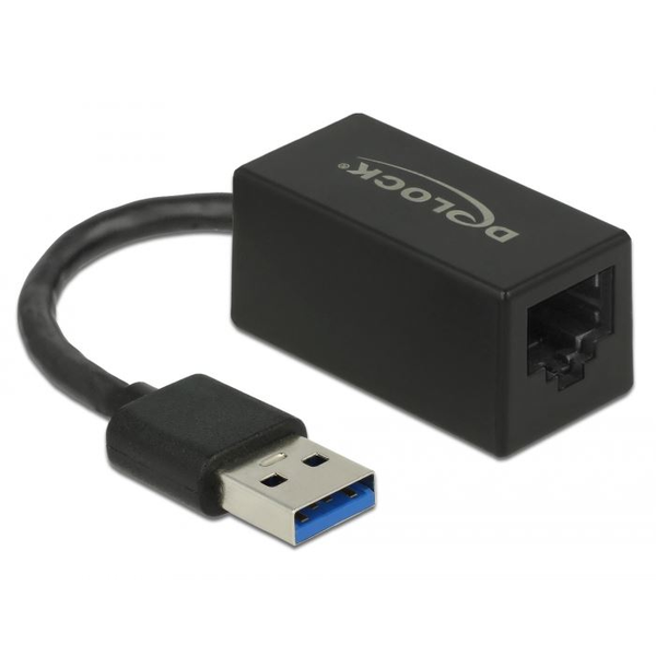 Delock Adapter SuperSpeed USB (USB 3.2 Gen 1) USB A-típusú > Gigabit LAN 10/100/1000 (66039)