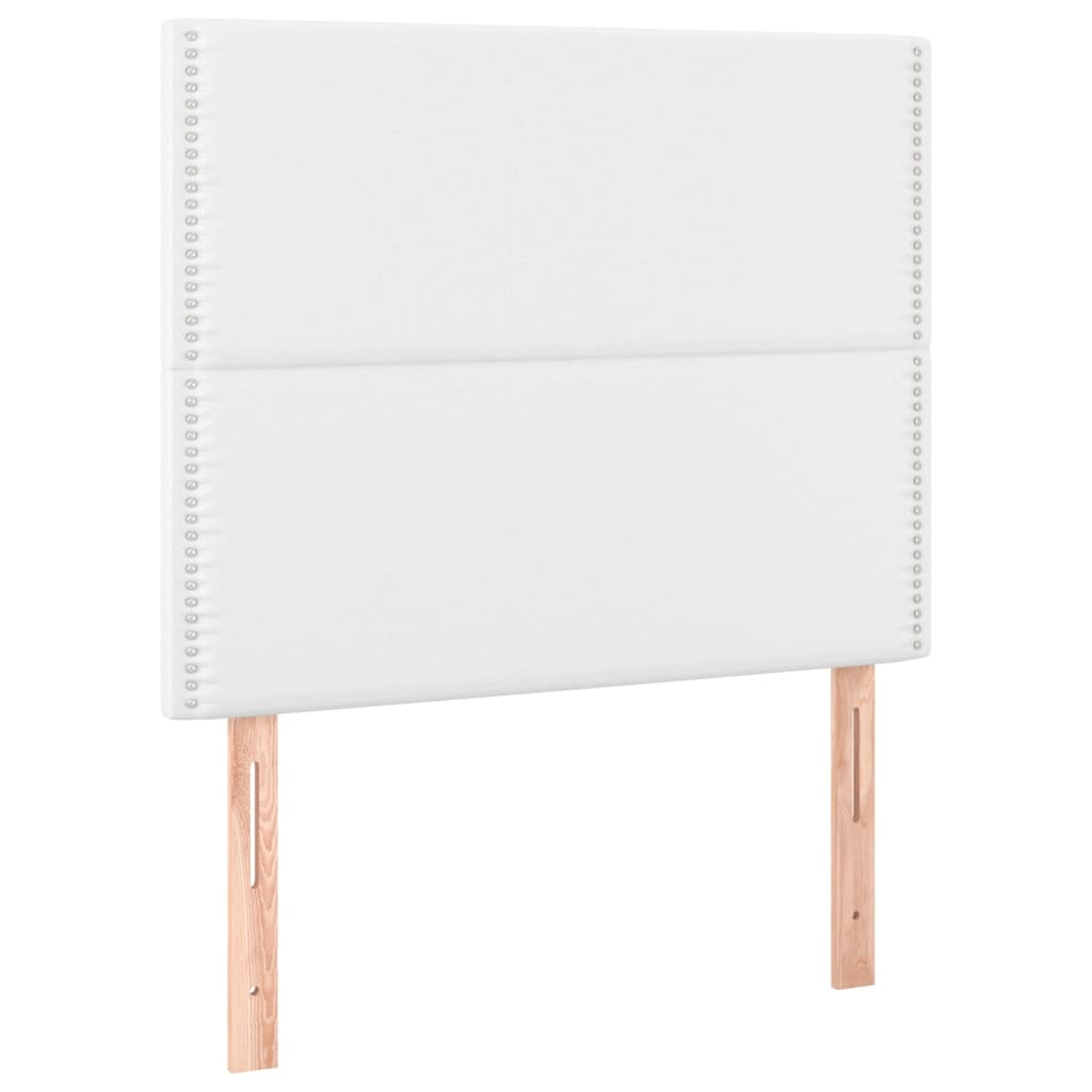 2 db fehér műbőr fejtámla 90x5x78/88 cm (3116271)