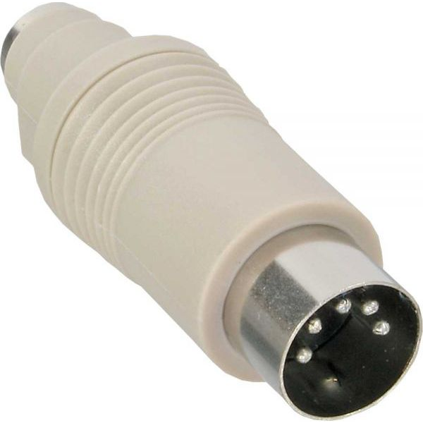 InLine 33949 adattatore per inversione del genere dei cavi 5pin DIN male PS/2 Bianco