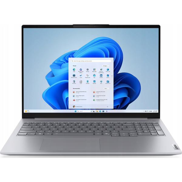 Lenovo ThinkBook 16 G8 IAL Intel Core Ultra 5 135H Laptop 40,6 cm (16") WUXGA 16 GB DDR5-SDRAM 512 GB SSD Wi-Fi 6E (802.11ax) Windows 11 Pro Engelsk Grå