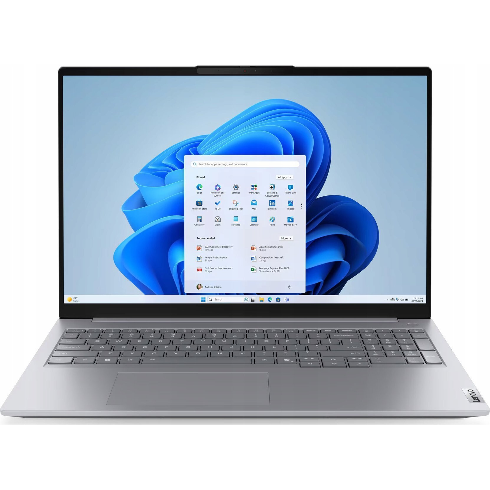 Lenovo ThinkBook 16 G8 IAL Intel Core Ultra 5 135H Laptop 40,6 cm (16