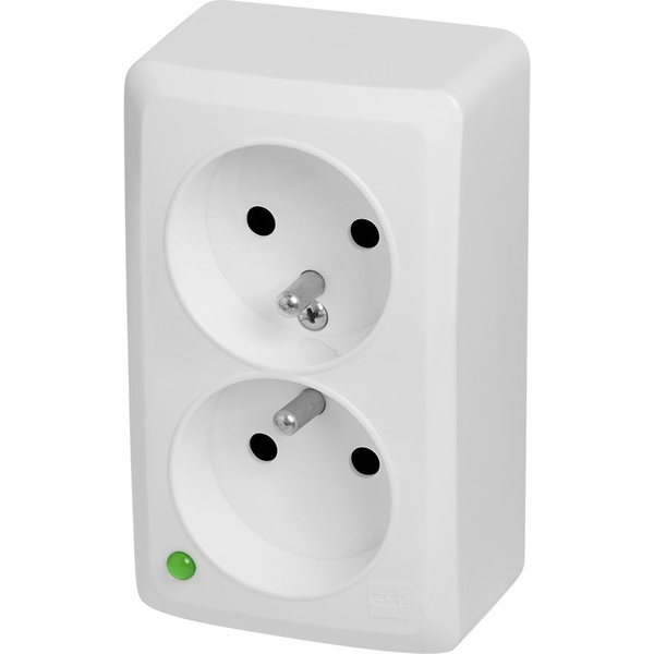  Elektro-Plast BERG Gniazdo podwójne z uziemieniem n/t 2x2P+Z 16A (3743-00)