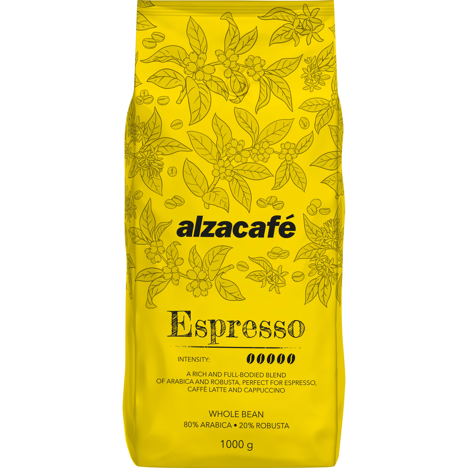 AlzaCafé Espresso, szemes, 1000g (AC-BC-00B01)