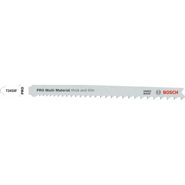 Bosch Accessories 2608655101 PRO Multi Material vastag és vékony T345XF szúrófűrészlap, 132 mm, 2 részes. 2 db