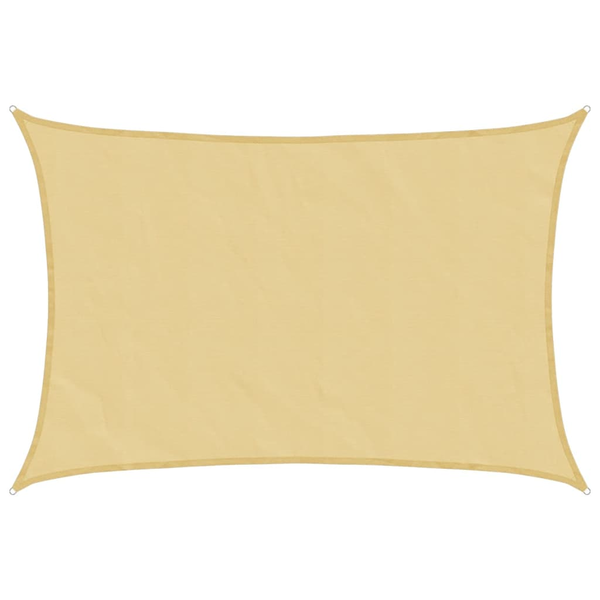 homokszínű 100% poliészter oxford szövet napvitorla 5x3 m