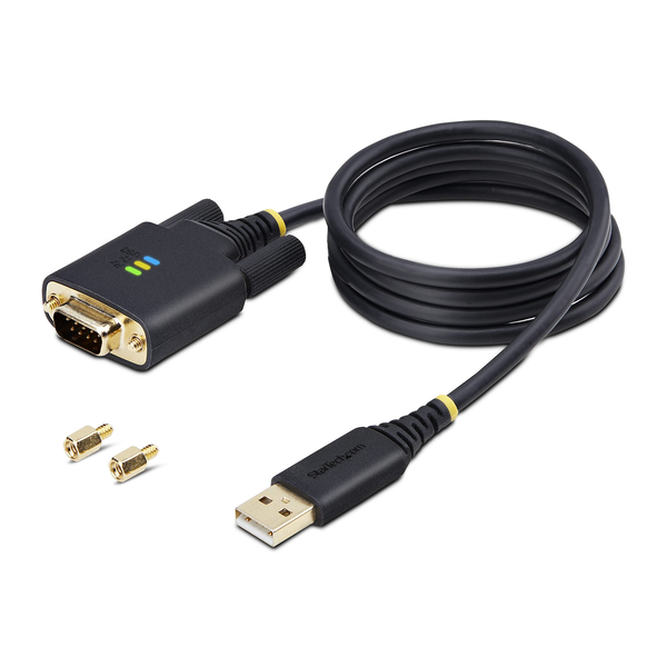 StarTech.com 1P3FFCB-USB-SERIAL serielkabel Sort 1 m USB Type-A RS-232