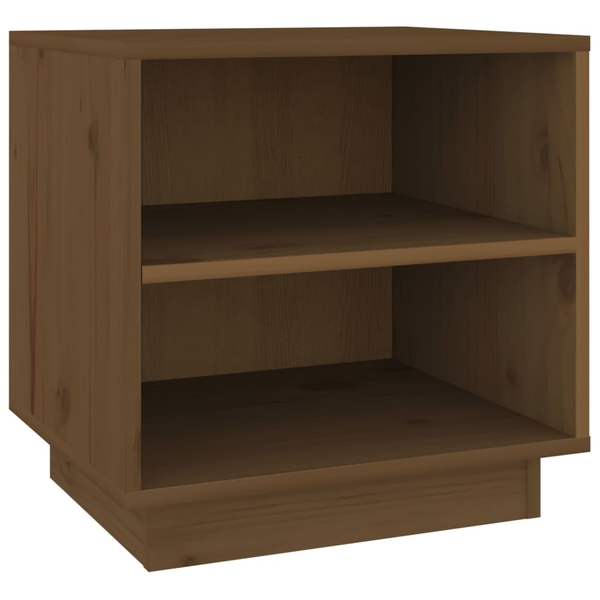 Комплект нощни шкафчета vidaXL, 2 бр, Меденокафяви, 40x34x40 см, Бор масив