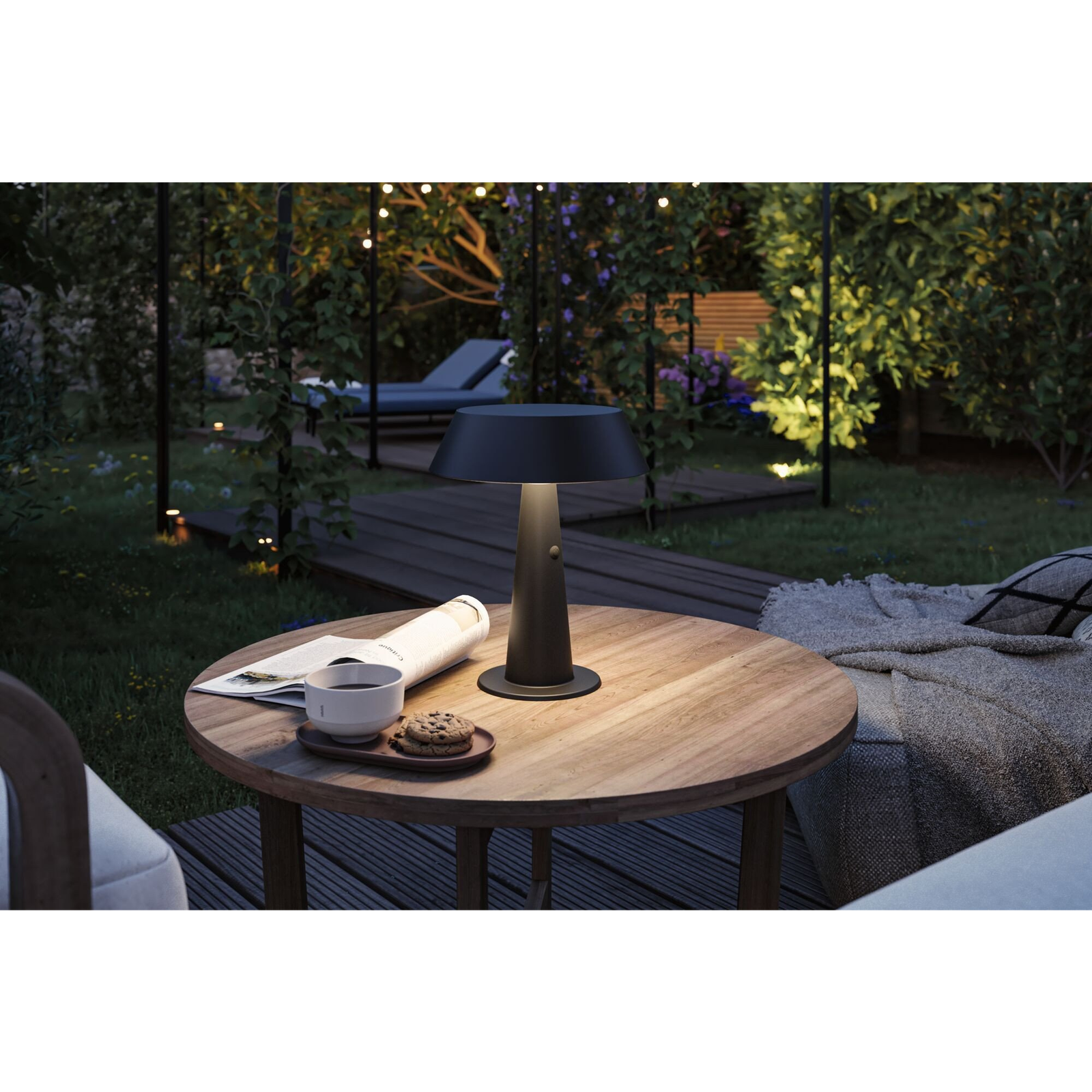 Paulmann Soala 94612 Napelemes asztali lámpa LED 2.1 W Antracit (PL94612)