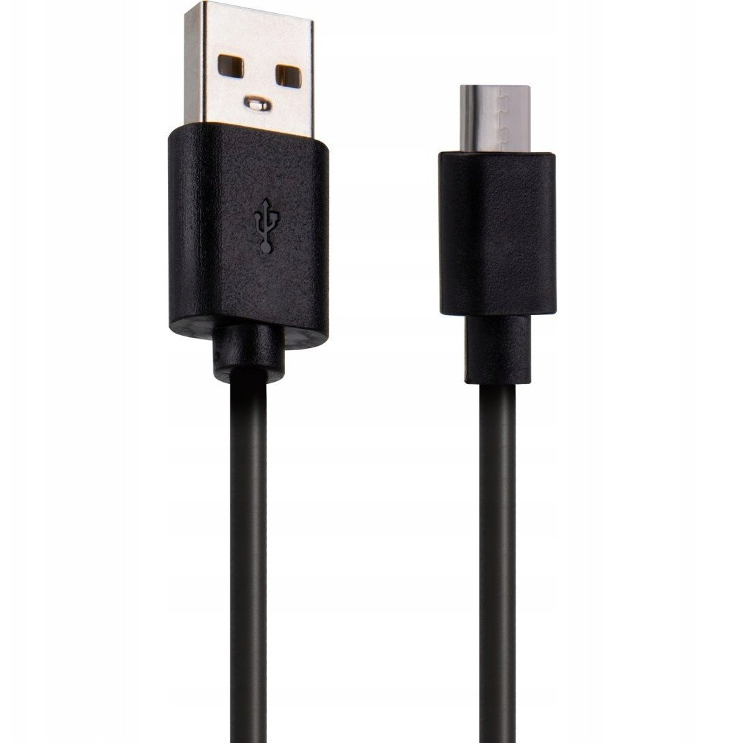 Setty USB-A-MicroUSB Kábel 1 m 2A-Fekete (GSM165042)