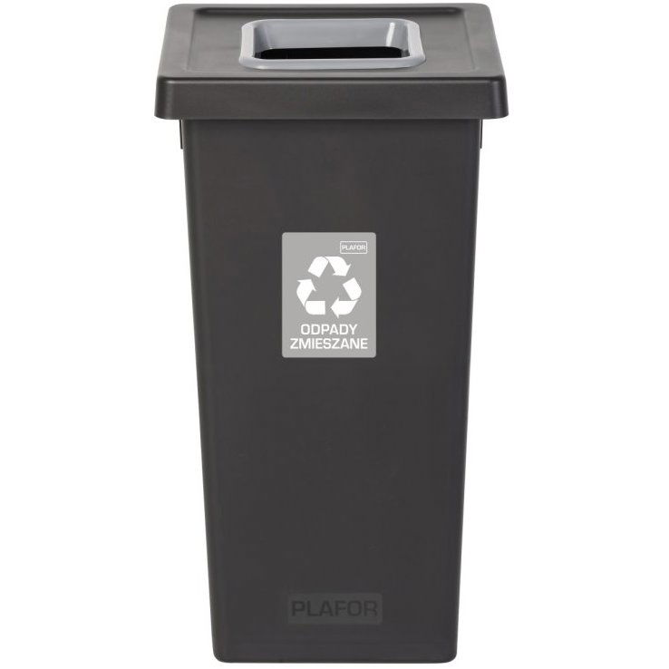 Igotrend, 720005 szelektív szemetes 53 L, FIT BIN - fekete/szürke (5907749957204)
