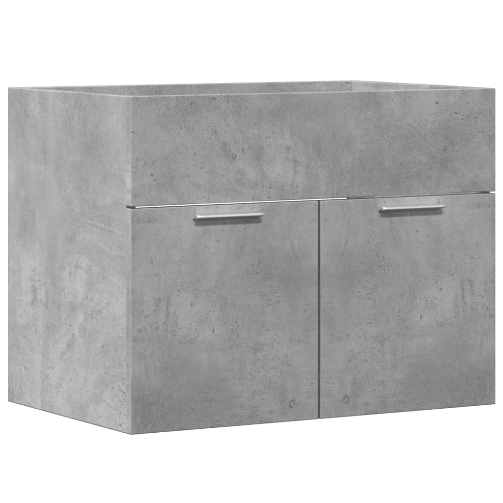 betonszürke forgácslap mosdószekrény 60 x 38,5 x 46 cm (856208)