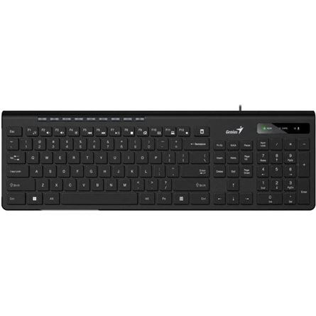 Genius SlimStar 230 II billentyűzet fekete (31310048404) (31310048404)