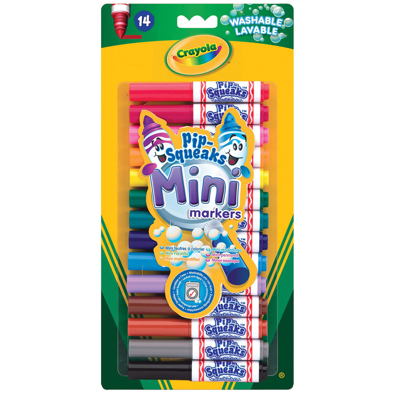 Crayola: Pip-Squeaks kimosható filctoll készlet - 14 darabos (8343)