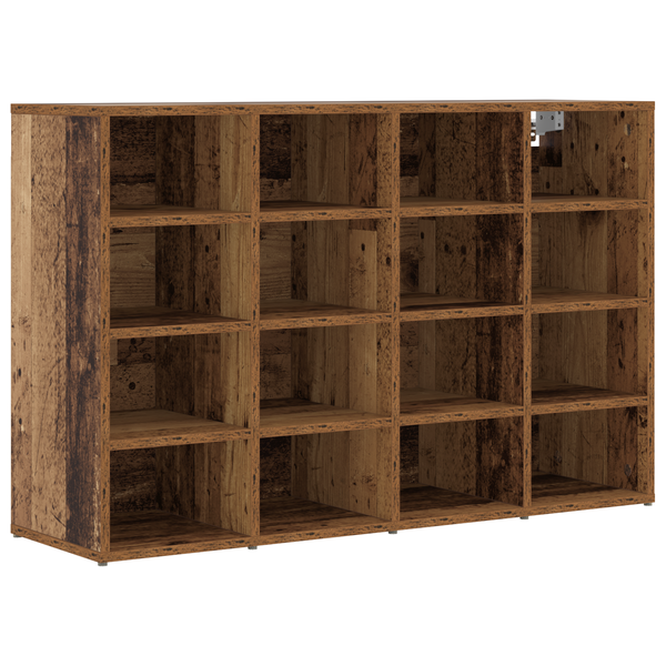 Cipőszekrény polcokkal tárolóval Régi fa 103 x 30 x 67 cm Faanyag