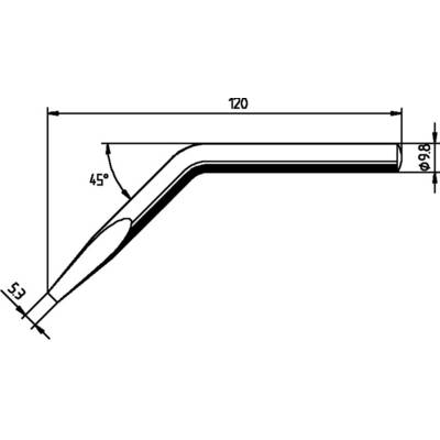 Ersa 0152JD Forrasztóhegy Véső forma, hajlított Tartalom, tartalmi egységek rendelésenként 1 db (0152JD/SB) (0152JD/SB)