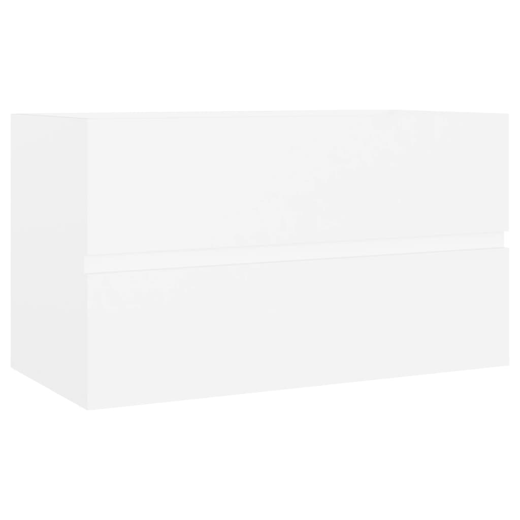 fehér forgácslap mosdószekrény 80 x 38,5 x 45 cm (804746)
