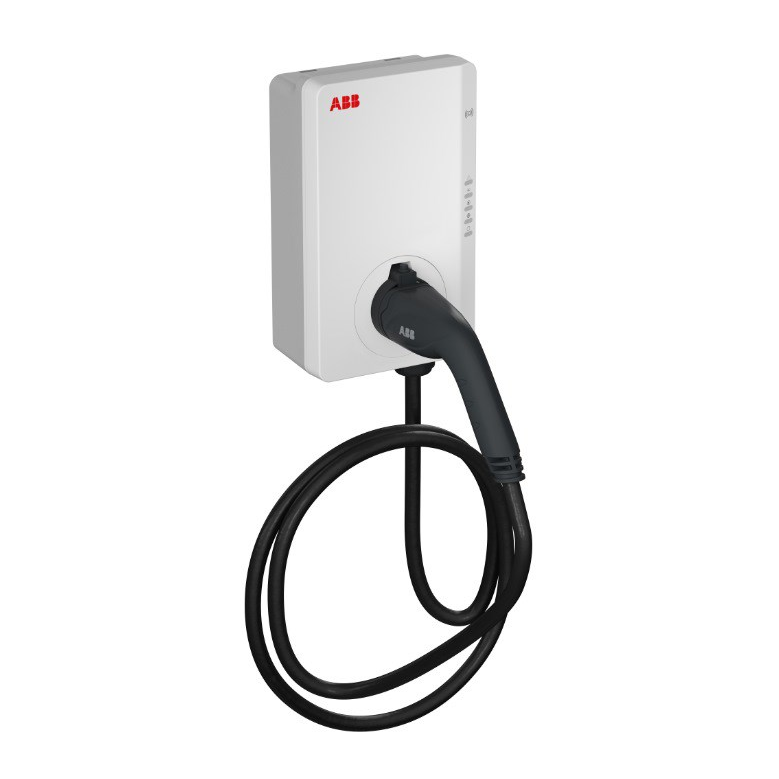 ABB Terra Elektromos autó fali töltő - Szürke (11kW - 16A / 5m Type-2) (6AGC082156)