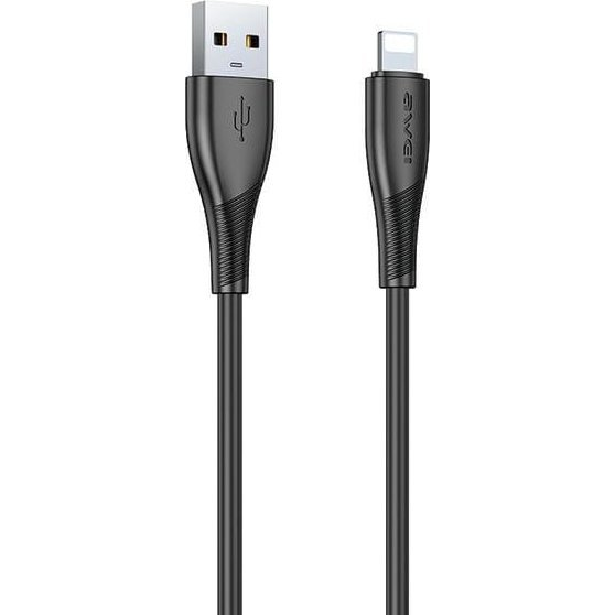 Kabel Awei USB - Apple Lightning 1 m černý