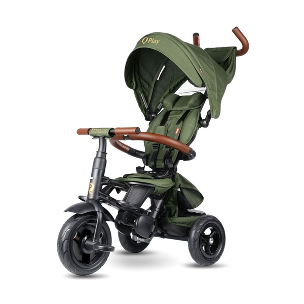 Qplay Rowerek Trójkołowy Rito Deluxe Rubber Olive