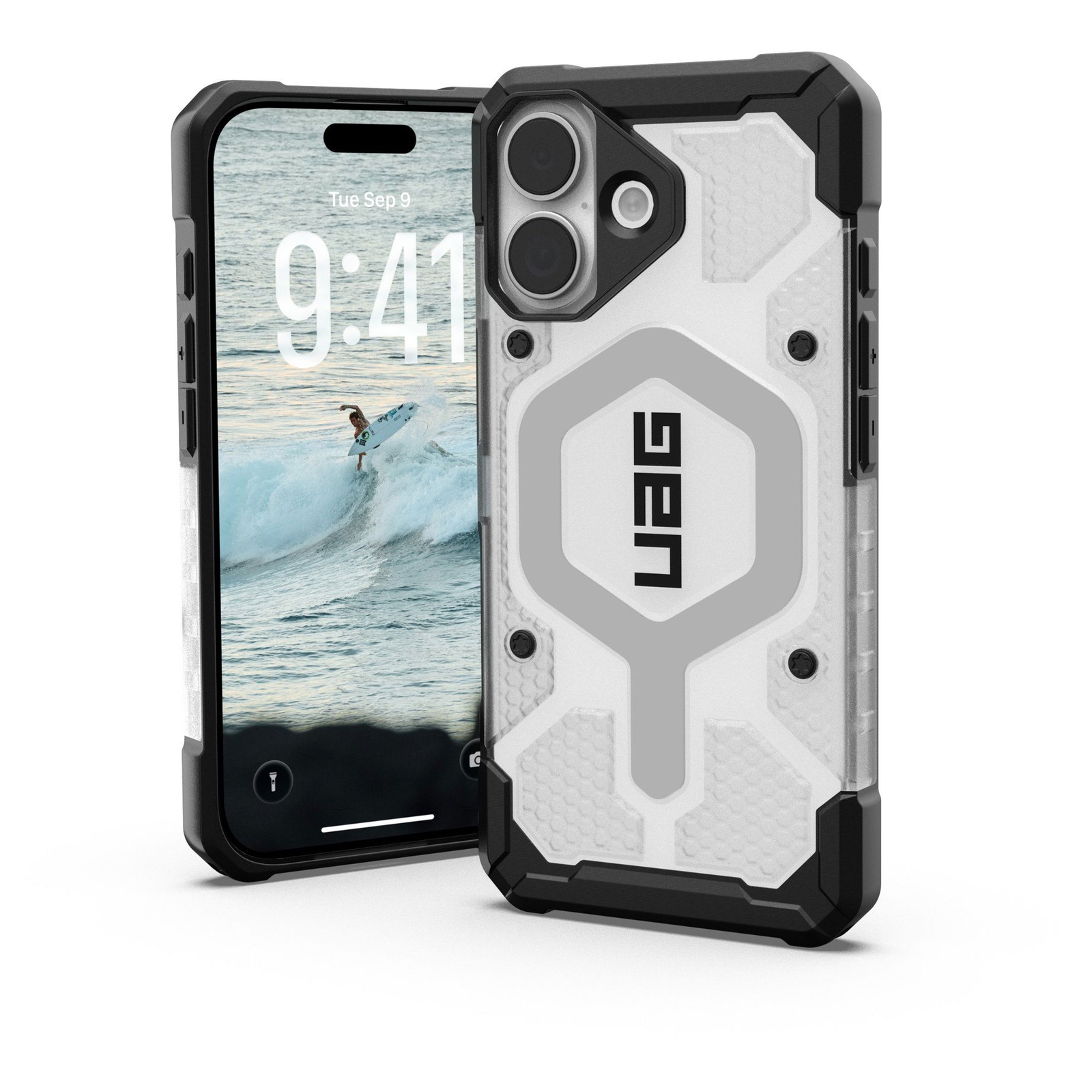 UAG Pathfinder Clear Magsafe Ice Silver iPhone 17 tok (114553114333)