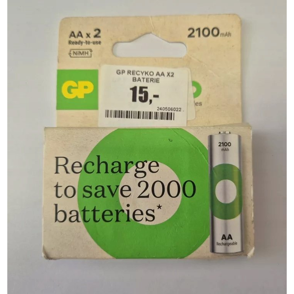 GP ReCyko NiMH Akkumulátor HR6 (AA) 2100mAh 2db