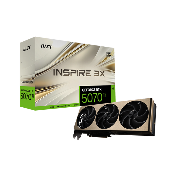 MSI GeForce RTX 5070 Ti 16GB GDDR7 Inspire 3X OC Plus Videókártya