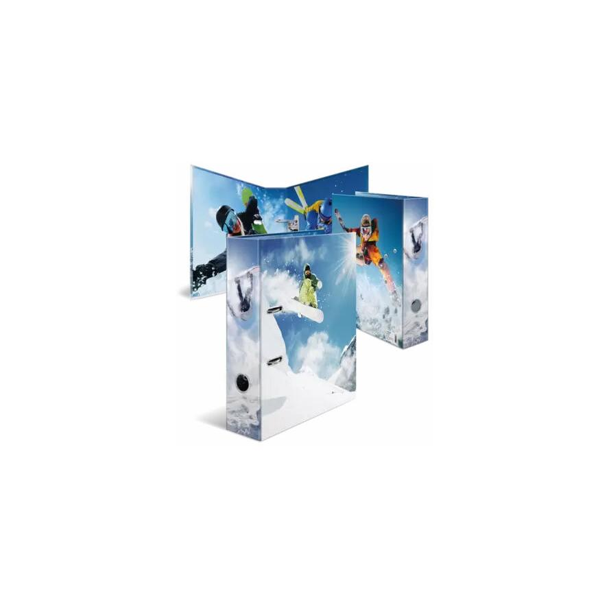 Herma Wintersport A4 Karton Gyűrűs iratrendező - Téli sport mintás (20108)