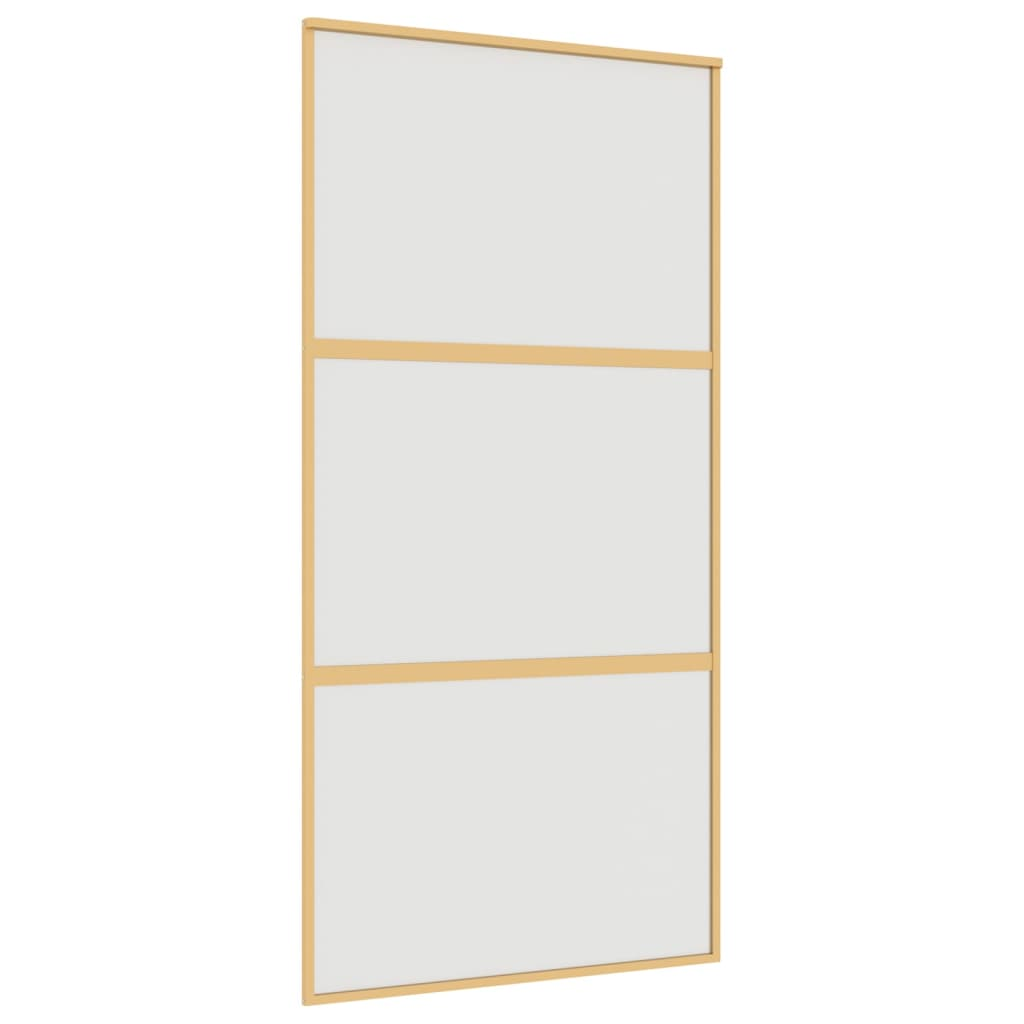 aranyszínű ESG tejüveg és alumínium tolóajtó 102,5 x 205 cm (155153)
