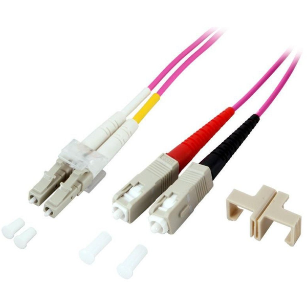 Techly SC-LC M-M 3m InfiniBand og fiberoptisk kabel Fuchsia