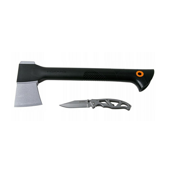 Gerber fejsze szett A6 + kés Fiskars 41,5 cm