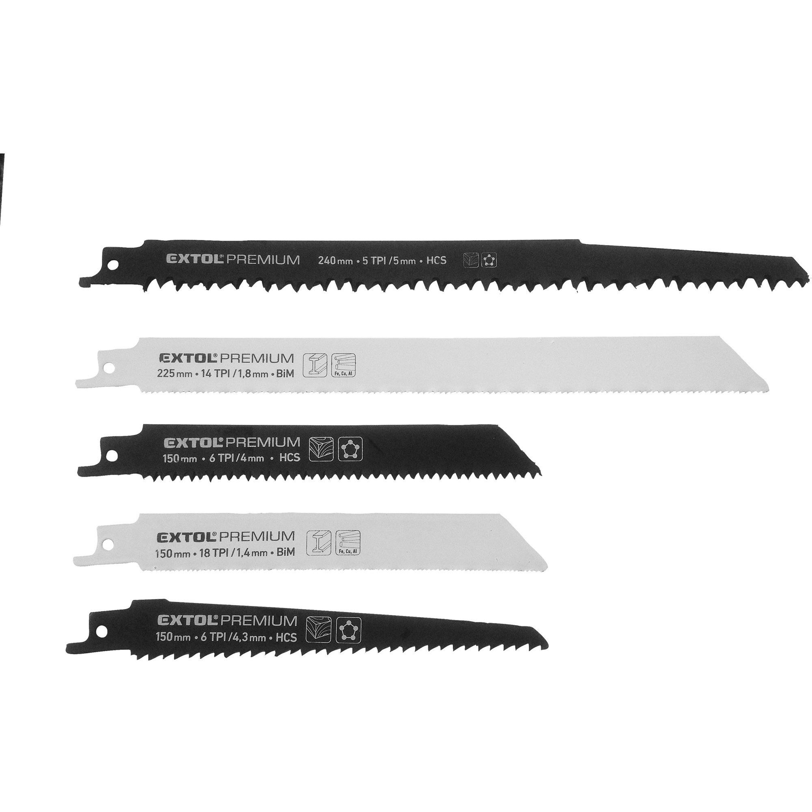 EXTOL PREMIUM 8806000 HCS, BIM fűrészlapkészlet (8806000)