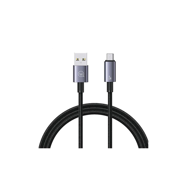 USAMS kábel USB to Micro-USB 2A 1.2m gyors töltés acél/tarnish SJ668USB01 (US-SJ668)
