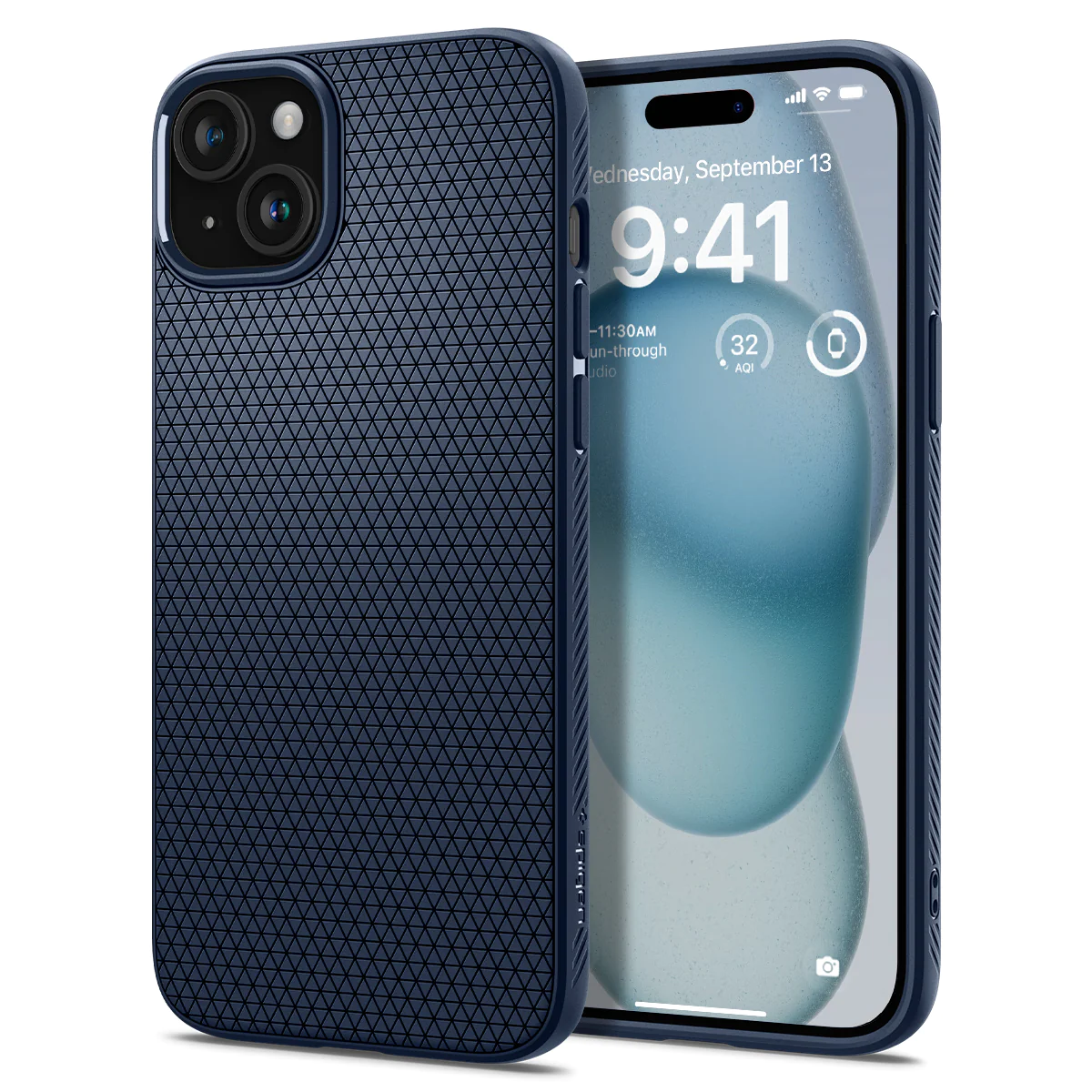 Spigen Liquid Air Apple iPhone 15 Tok - Tengerészkék (ACS06791)