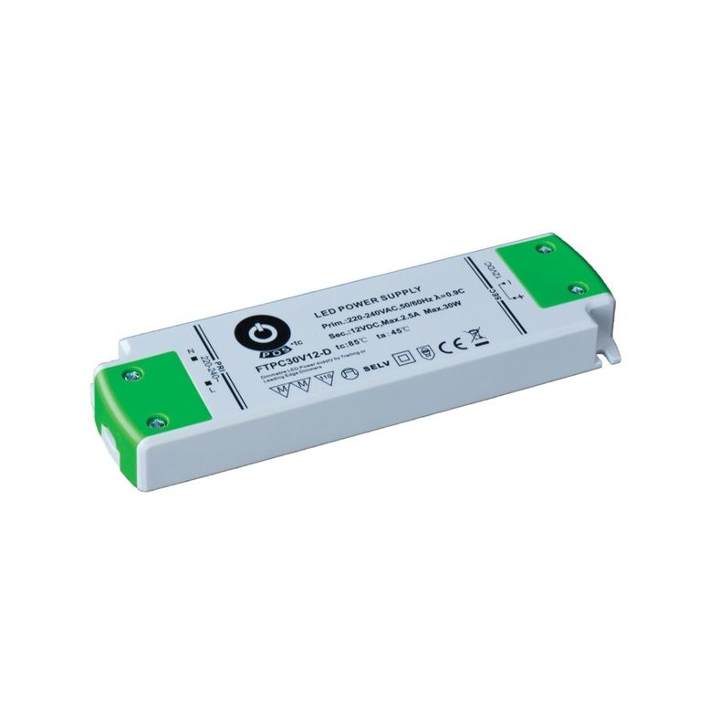 POS Power FTPC30V12-D 12V/2.5A 30W IP20 szabályozható LED tápegység (FTPC30V12-D)